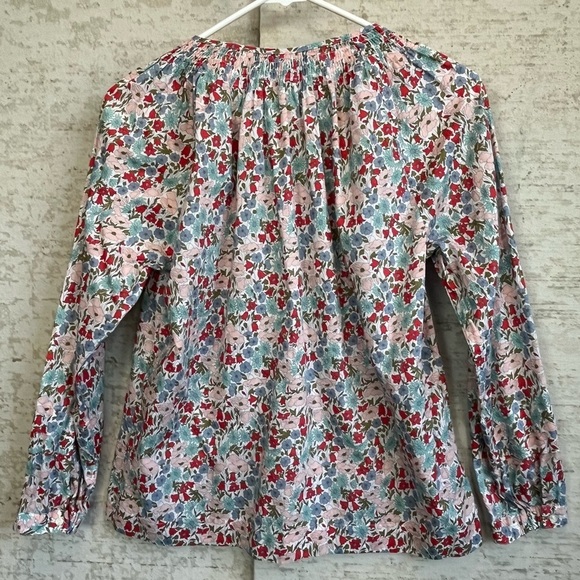J. Crew Liberty Fabrics Floral Print Women's Top Sz 0 Ditzy Cottagecore Prairie - Picture 12 of 15